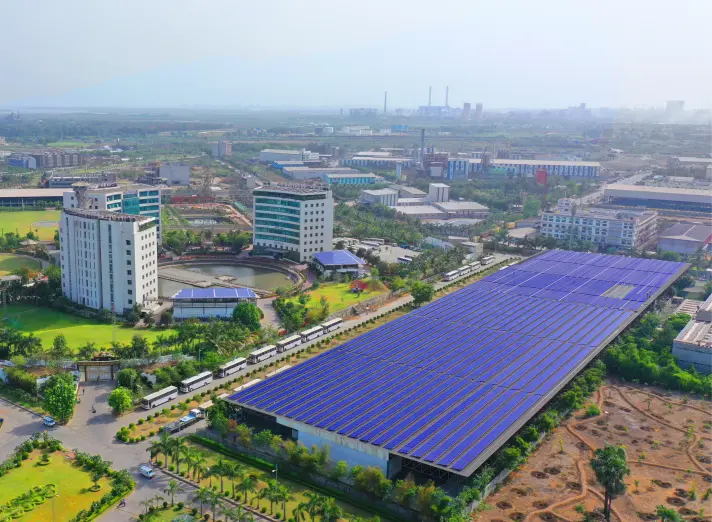 Solar panel facility